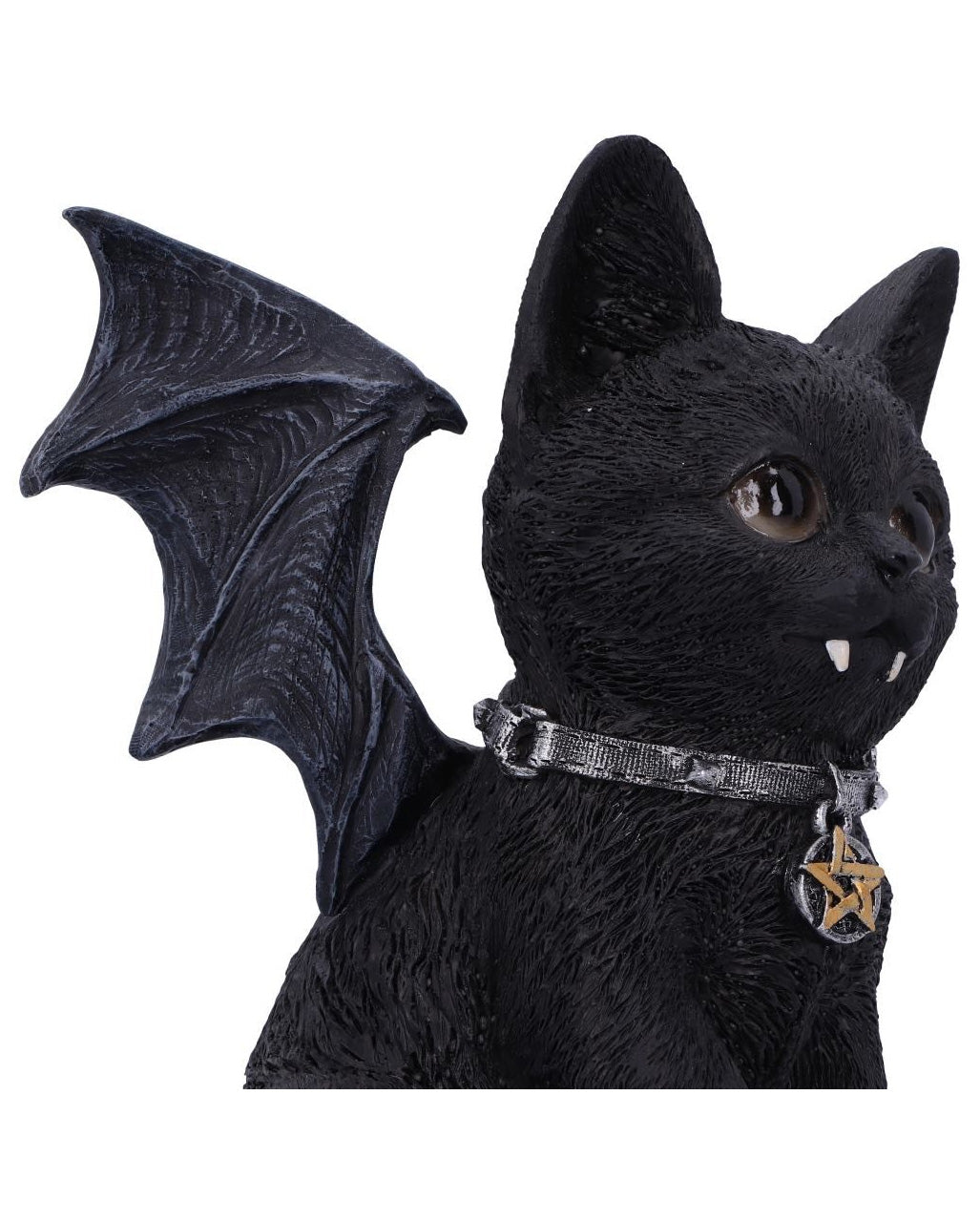 Schwarze Katzenfigur Vampuss 16cm