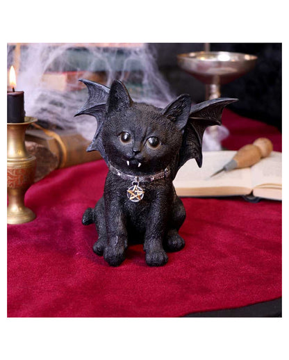 Schwarze Katzenfigur Vampuss 16cm