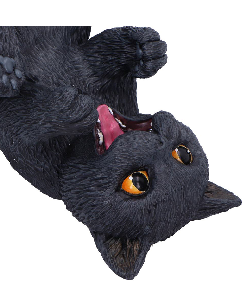 Schwarze Katze Weinflaschenhalter 24cm