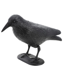 Lebensgroßer Rabe aus Kunststoff 31cm