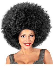 Schwarze Ultra Afro Perücke Unisex