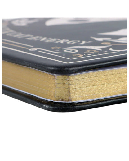 Schwarze Mystic Katze A5 Notiz & Tagebuch mit Stift