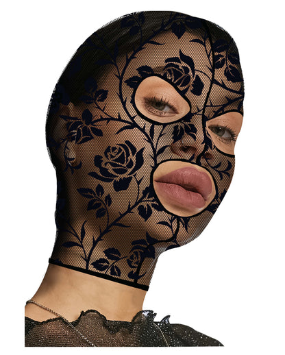 Black Rose Lace Hood