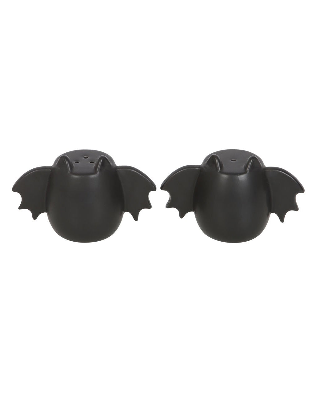 Black Salt & Pepper Shakers With Bat Wings 2 Pcs.