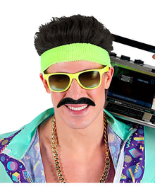 Schwarzes Schnurrbart Set