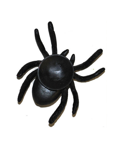 Schwarze Spinnen mit Saugnapf 4 Stück