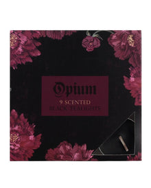 Opium Parfümierte Schwarze Teelichter 9 St.