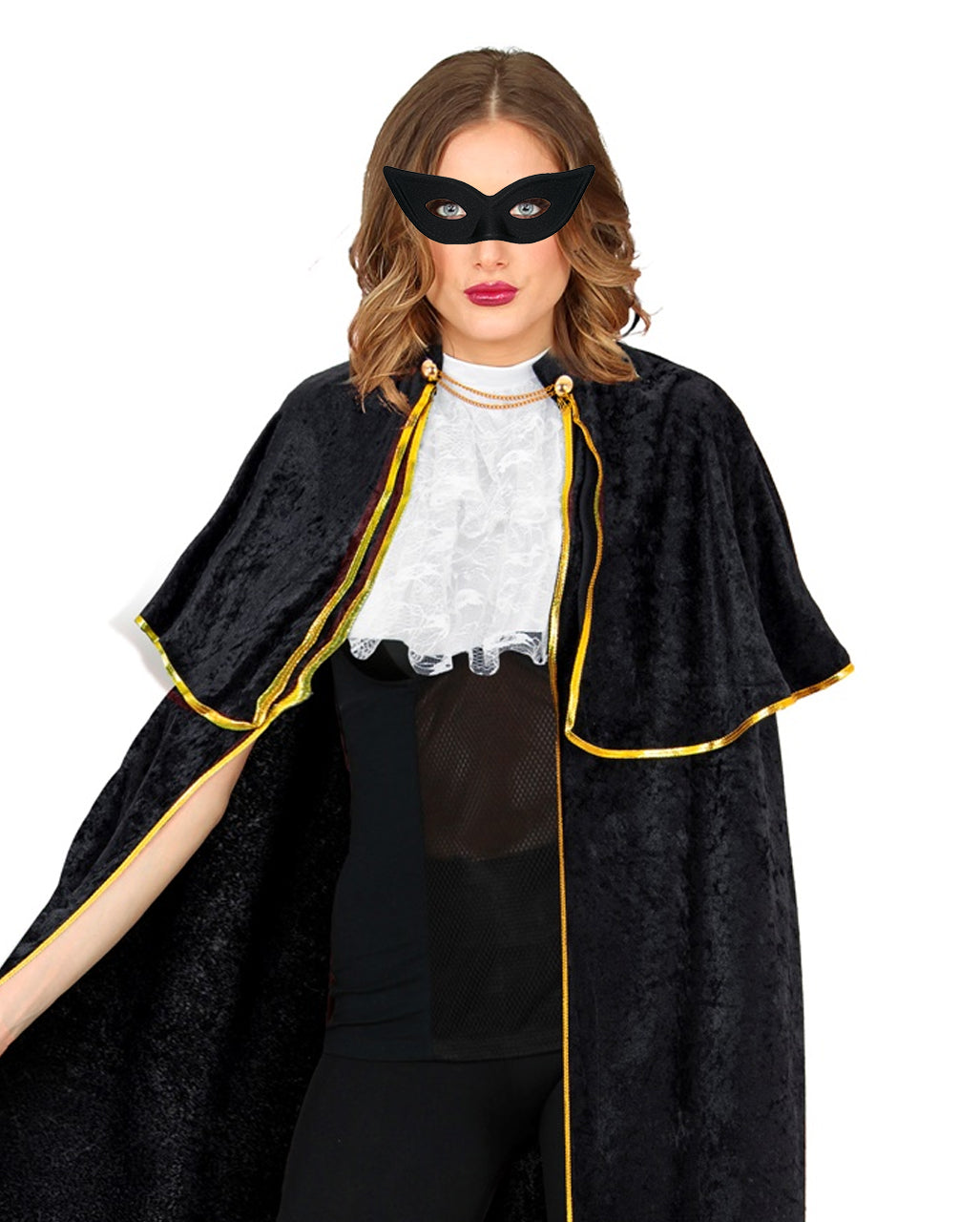 Schwarze Venezianische Augenmaske
