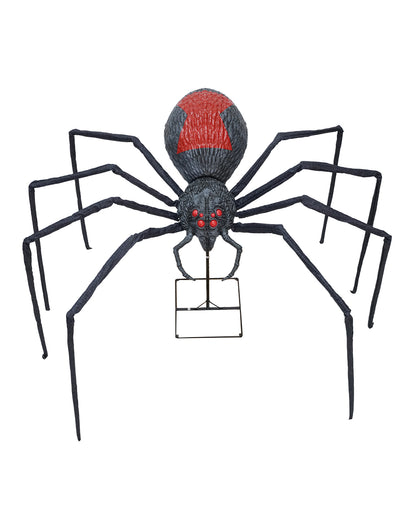 Schwarze Witwe XXL Halloween Gartendeko 150cm