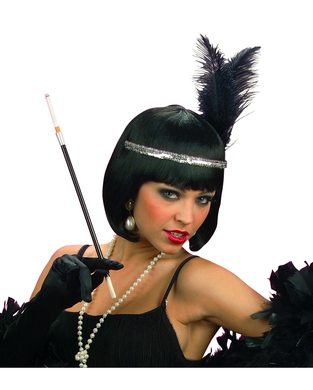 Schwarze Zigarettenspitze XXL