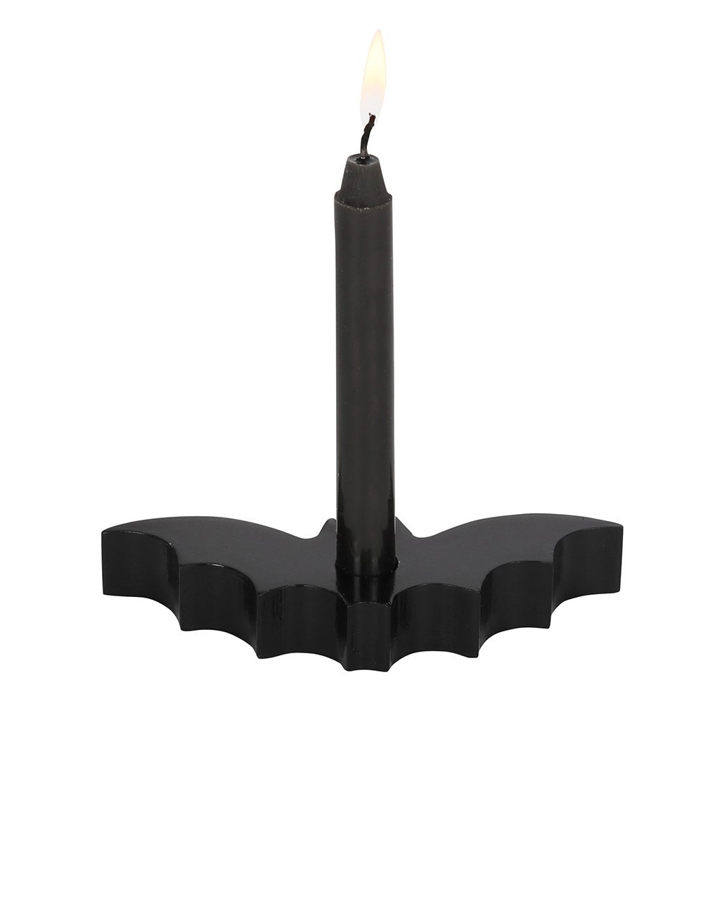 Schwarzer Fledermaus Kerzenhalter