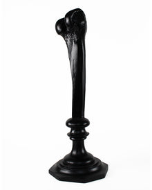 Schwarzer Gelenkknochen Kerzenleuchter 34cm
