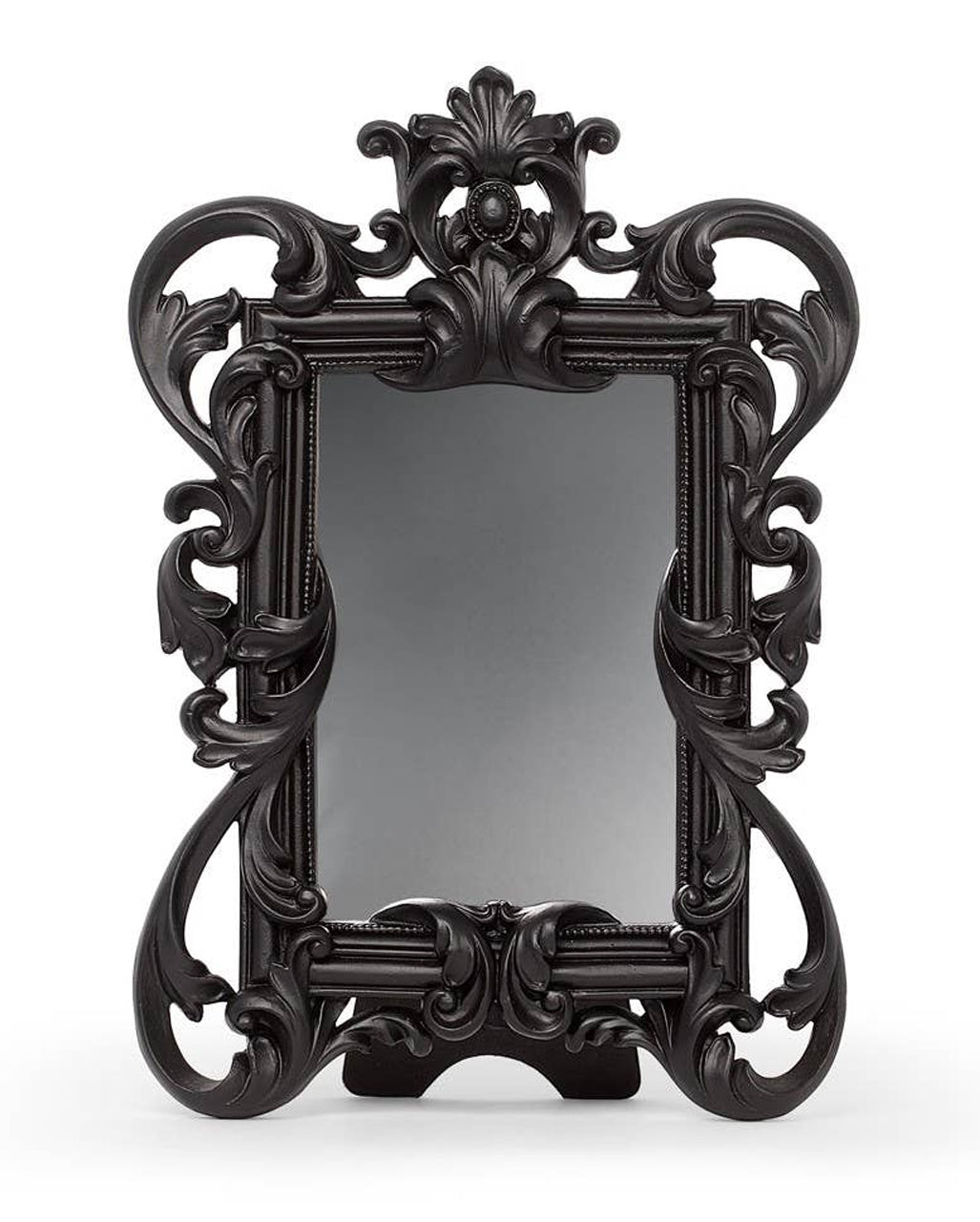 Schwarzer Gothic Barock Spiegel 26,5cm