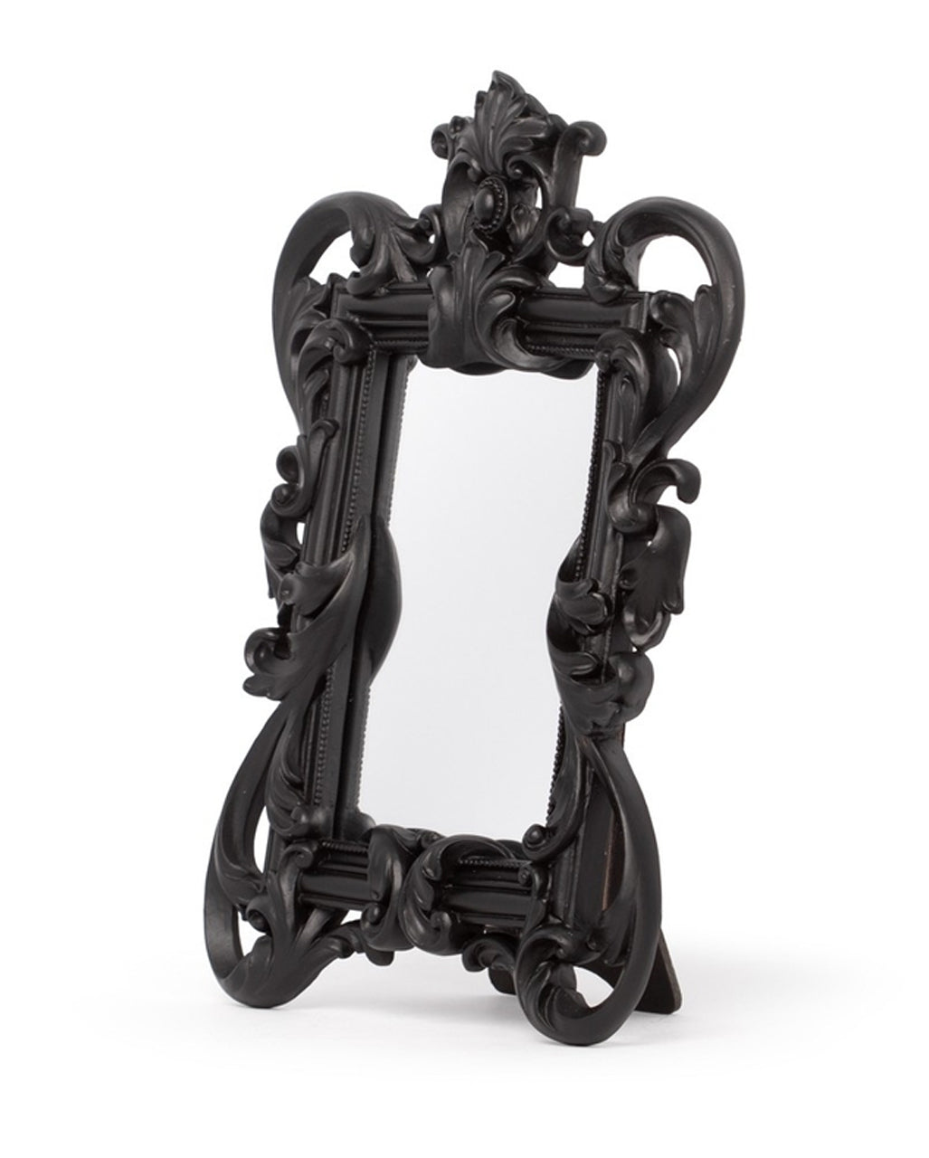 Schwarzer Gothic Barock Spiegel 26,5cm