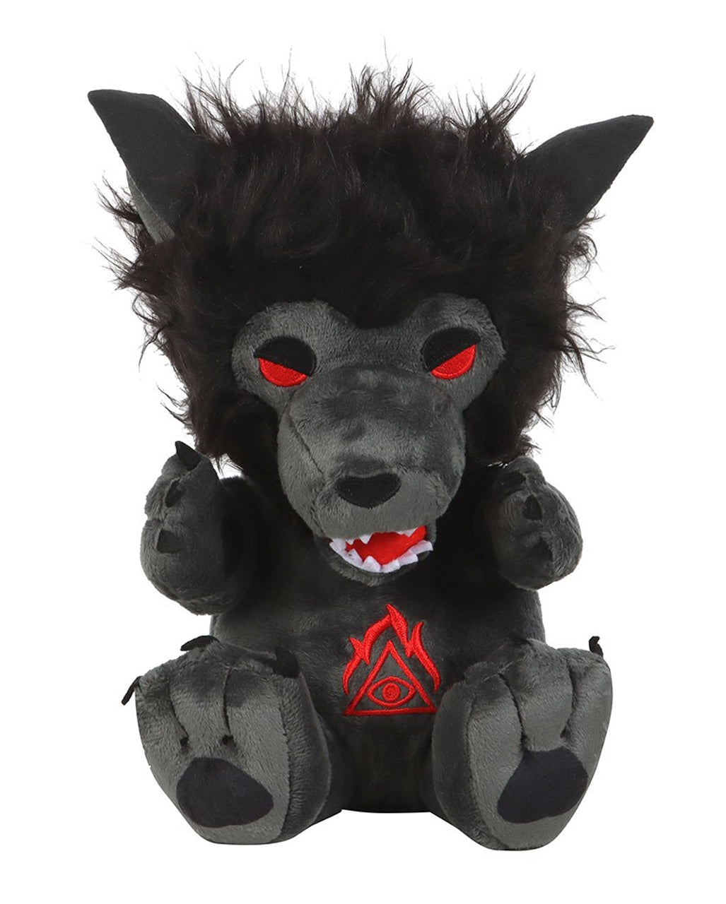 Schwarzer Werwolf aus Plüsch 20cm