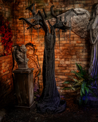 Unheimlicher Halloween Geisterbaum 260cm