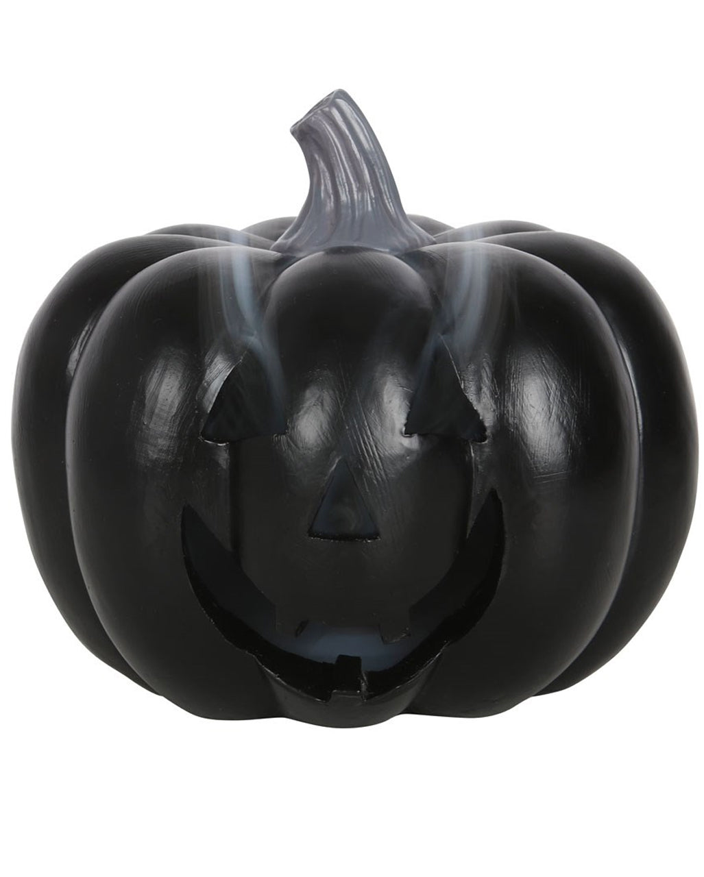 Black Halloween Pumpkin Incense Cone Holder 11cm