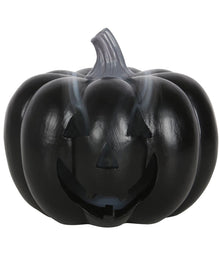 Schwarzer Kürbis Halloween Räucherkegelhalter 11cm