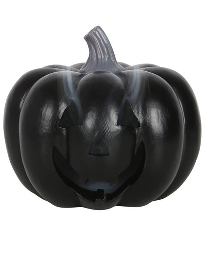 Black Halloween Pumpkin Incense Cone Holder 11cm