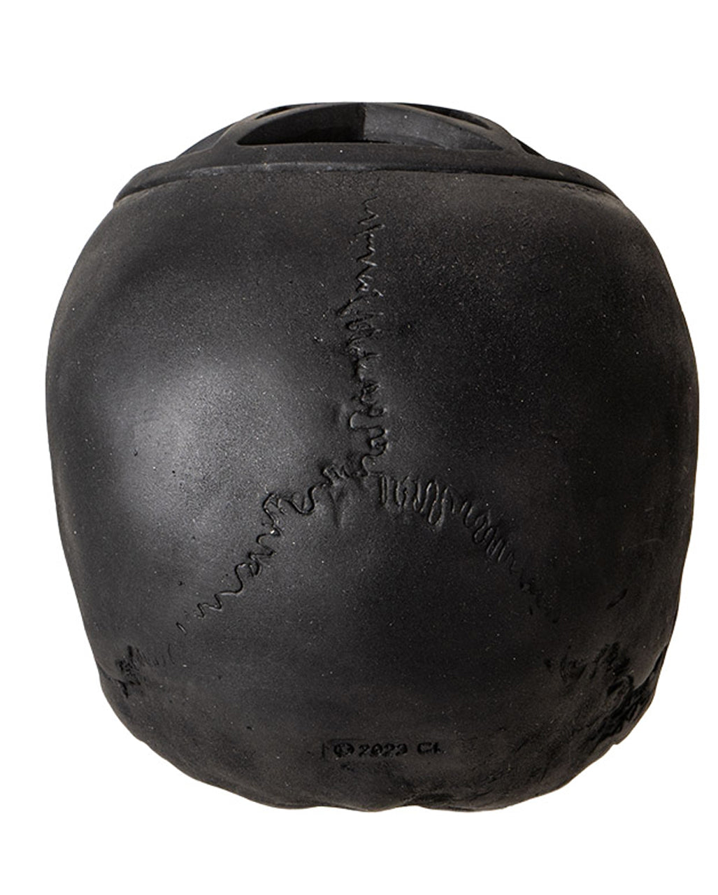 Schwarzer Pentagramm Totenkopf 17cm