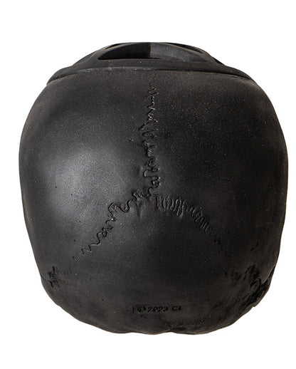 Schwarzer Pentagramm Totenkopf 17cm