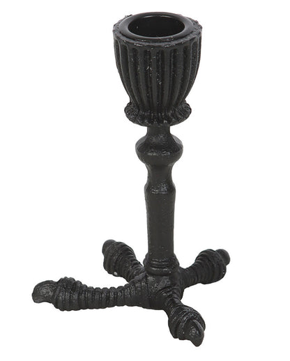 Black Raven Claw Candlestick 12.5cm