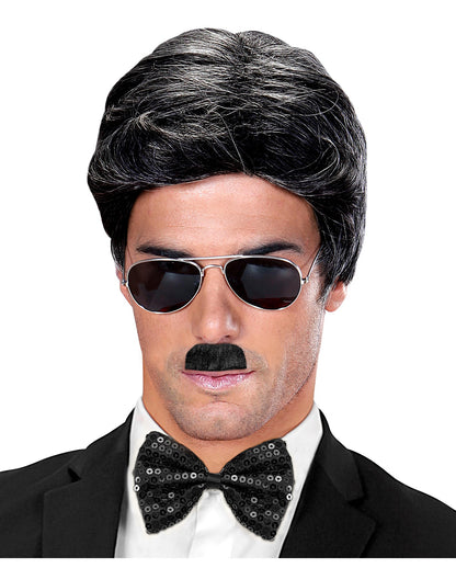 Schnauzbart Charlie Schwarz