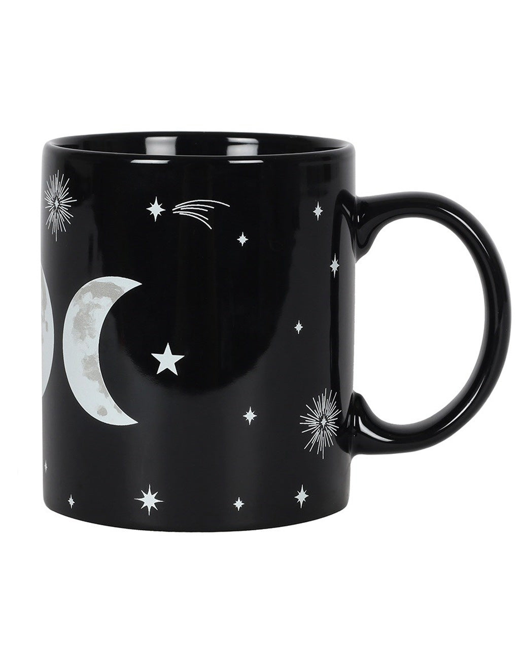 Schwarze Triple Moon Kaffeetasse