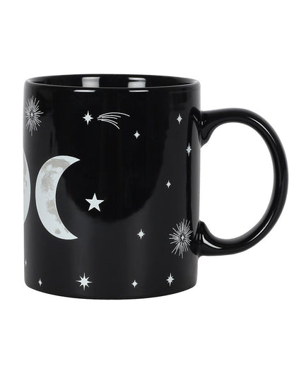 Schwarze Triple Moon Kaffeetasse
