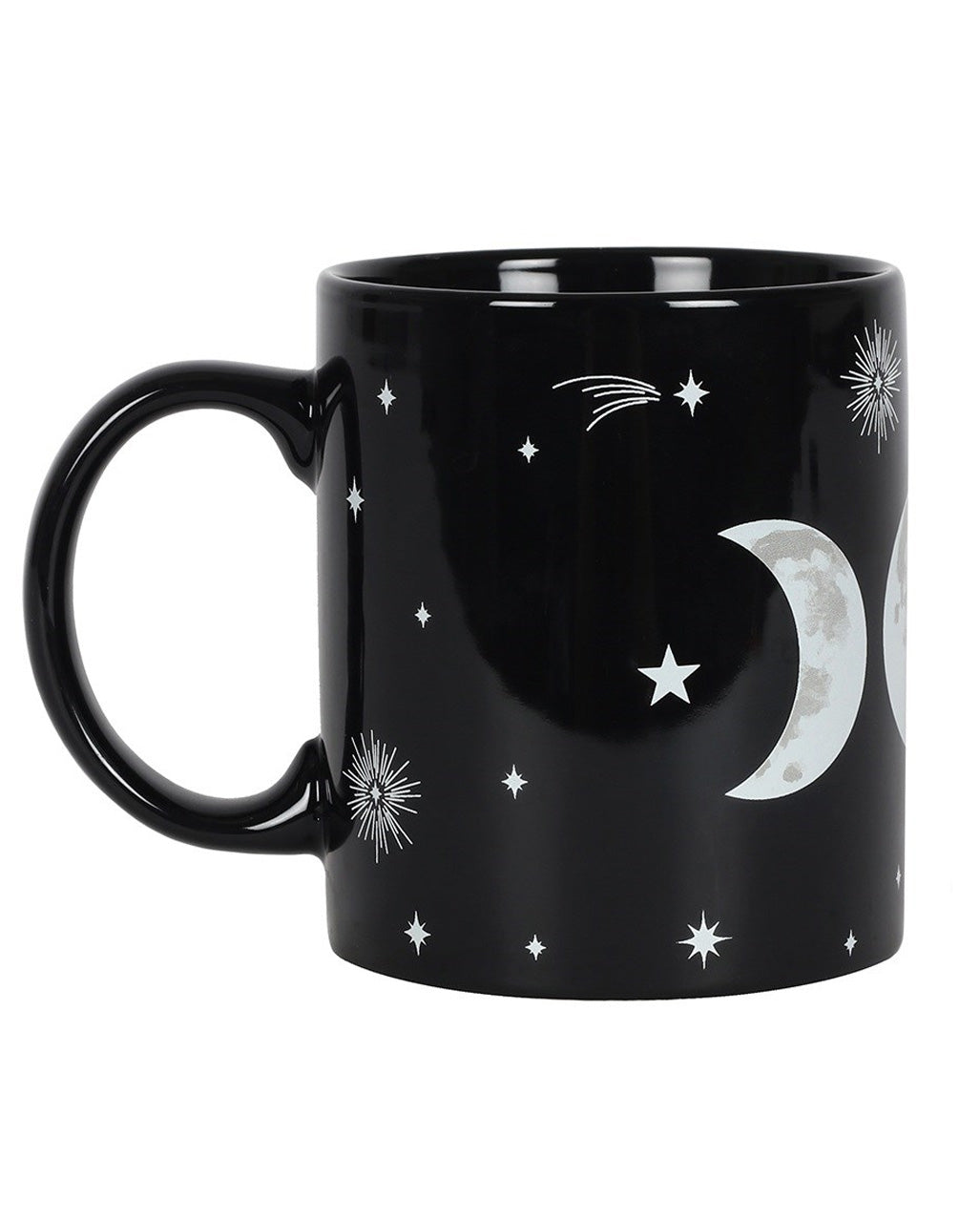 Schwarze Triple Moon Kaffeetasse