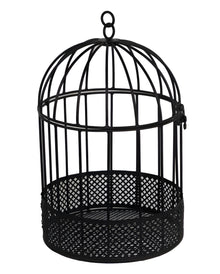 Schwarzer Metall Vogelkäfig 26cm