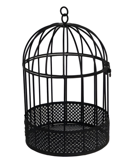 Schwarzer Metall Vogelkäfig 26cm