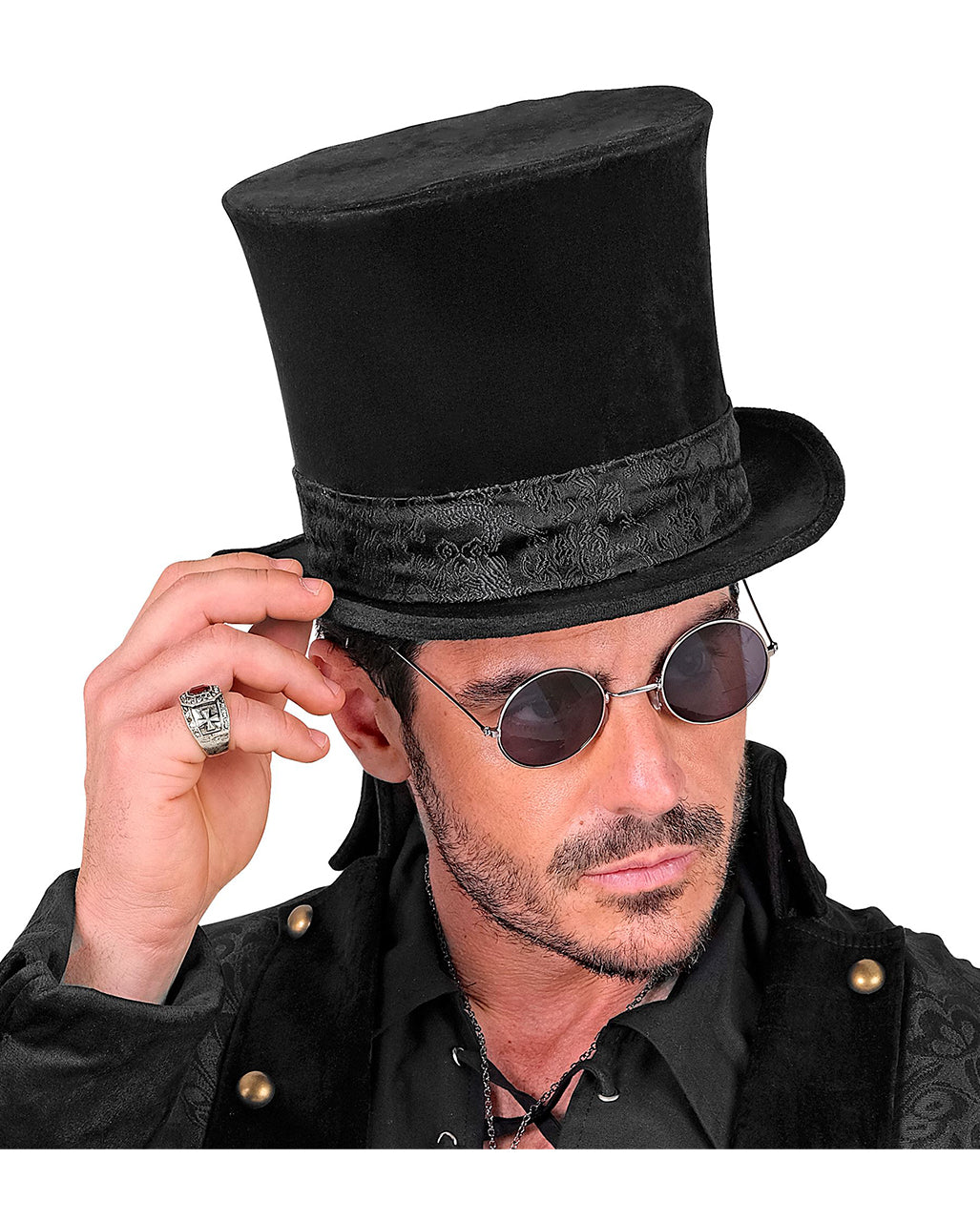 Black Velvet Top Hat