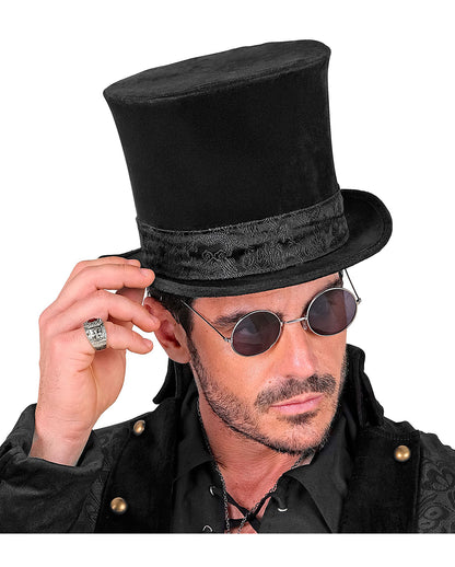 Black Velvet Top Hat