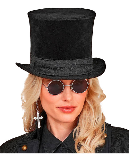 Black Velvet Top Hat