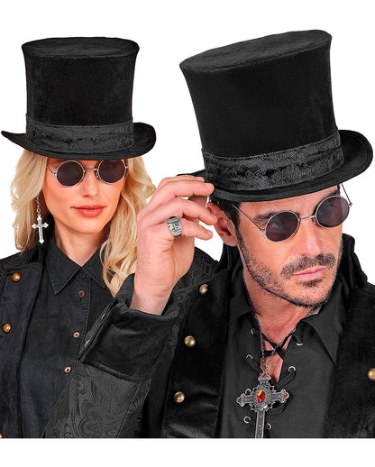 Black Velvet Top Hat
