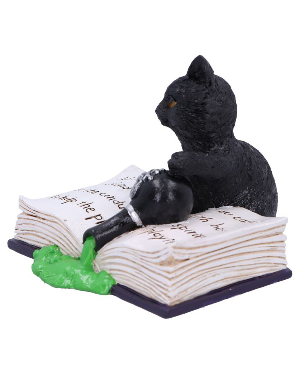Schwarzes Kätzchen mit Giftfläschen 10,5cm