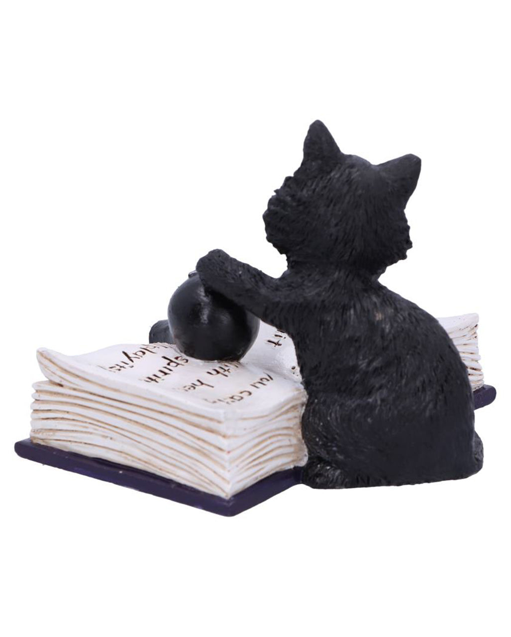 Schwarzes Kätzchen mit Giftfläschen 10,5cm