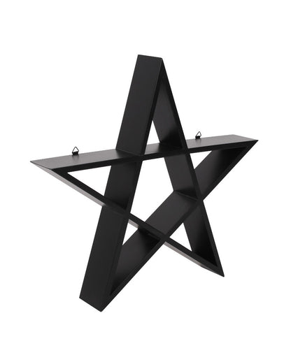 Black Pentagram Shelf 40cm