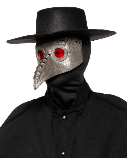 Pestdoktor Kostüm mit Schnabelmaske & Hut