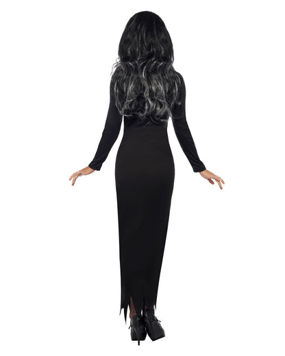Düsteres Knochenkleid für Halloween & Mottofeste