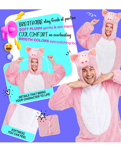 Schwein Plüsch Jumpsuit Unisex Kostüm