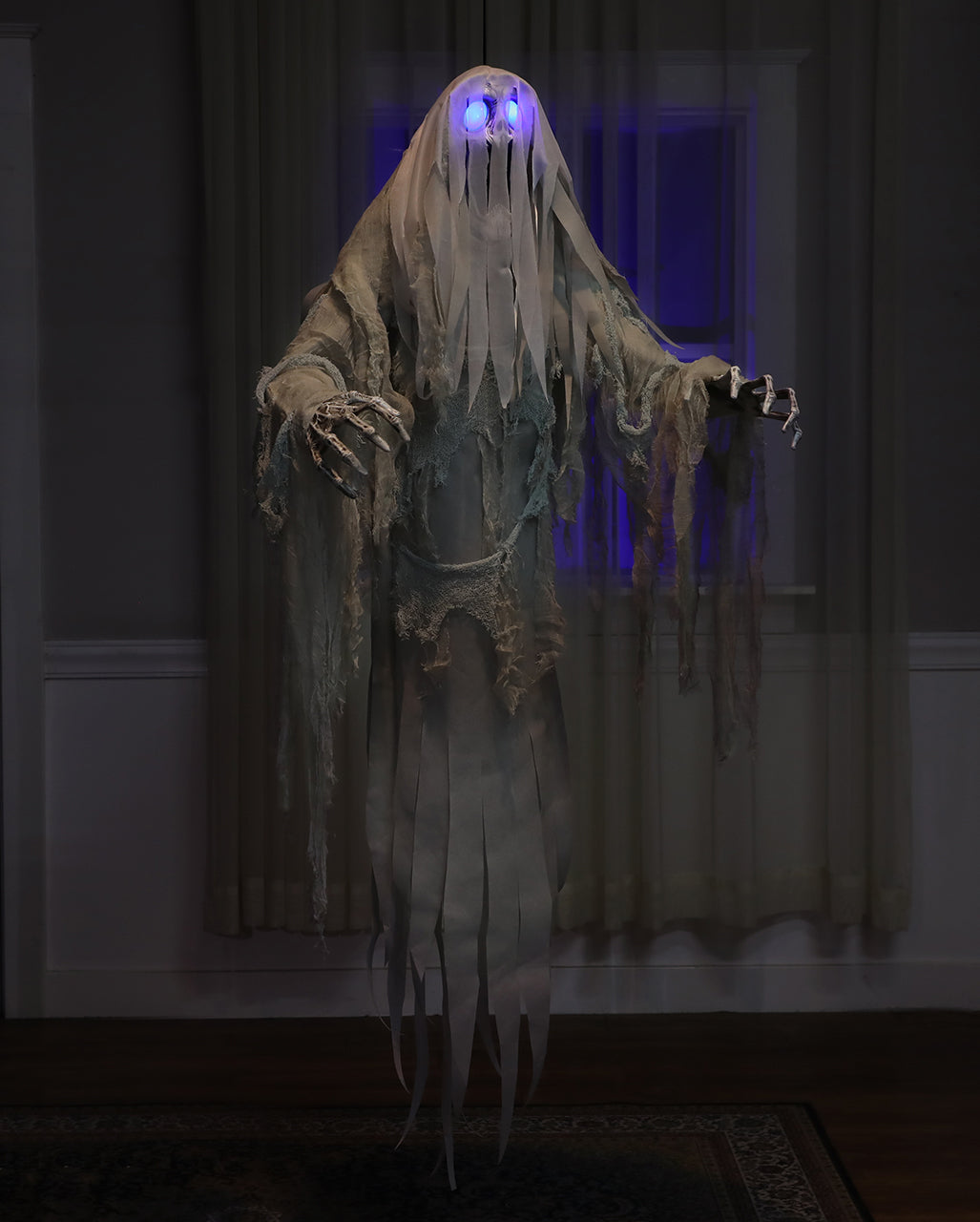 Screaming Ghost Hängefigur mit Licht & Sound 150cm