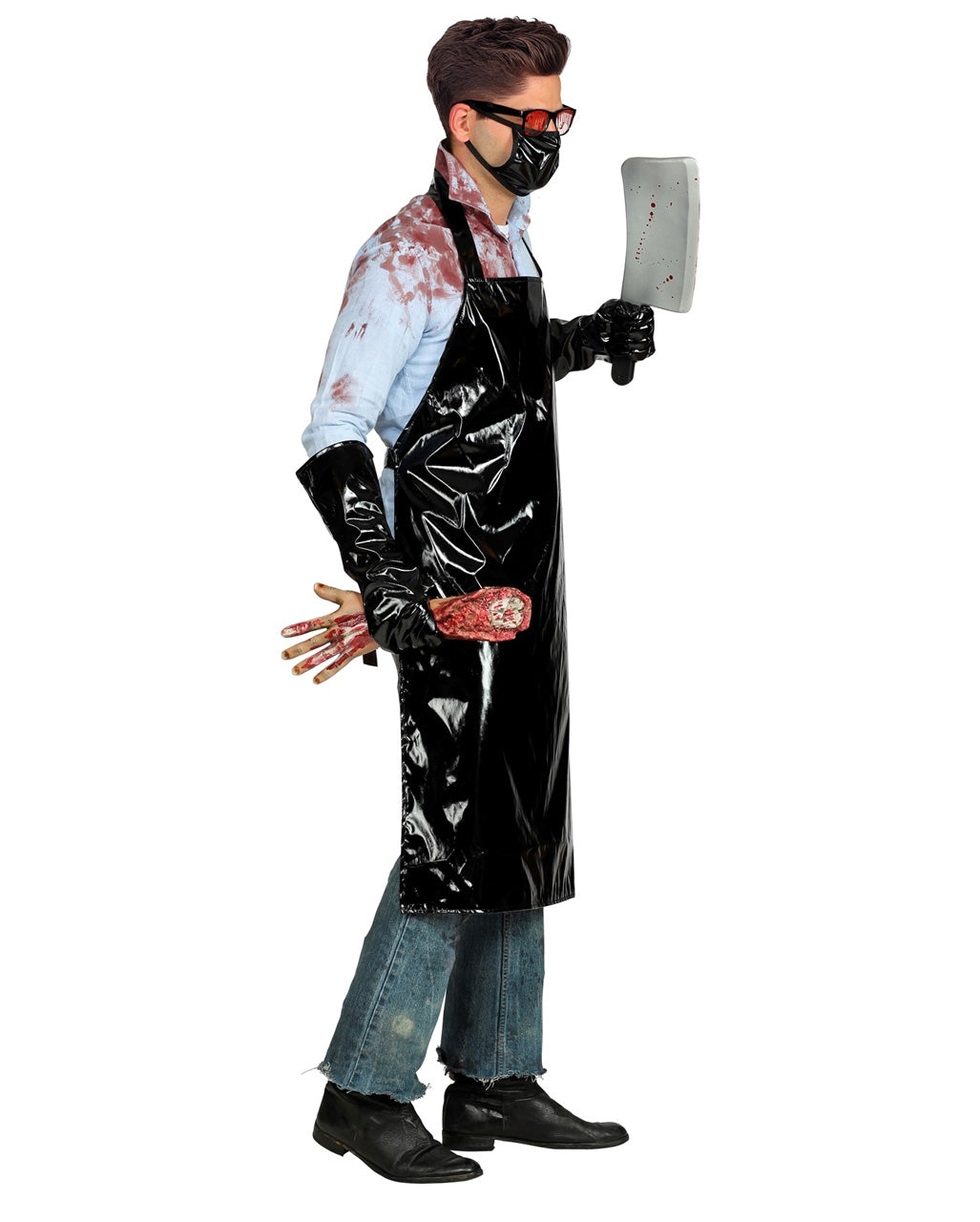 Serienmörder Schürze mit Handschuhen