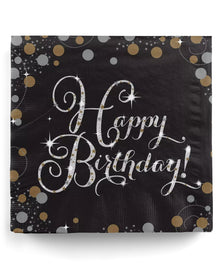 Glamour Happy Birthday Servietten 16 St.