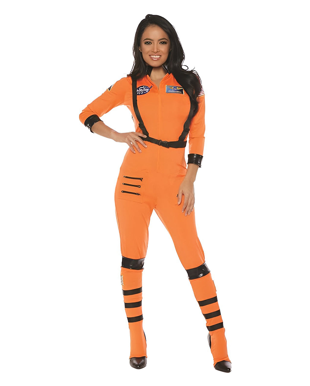 Sexy Astronautin Kostüm für Damen Orange