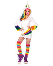 Kostüm-Kleid Einhorn mit Kapuze