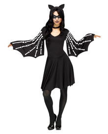 Skelett Fledermaus Kostüm-Kleid