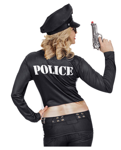 Sexy Cop-Lady Kostümshirt