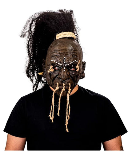 Shuar Voodoo Witch Doctor Mask